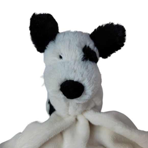 Jellycat Bashful Spotted Puppy Dog Lovey Cream Black 13" Plush Hugging Security - Picture 2 of 9